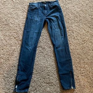 Black Orchid Amber Zipper Moto Jeans